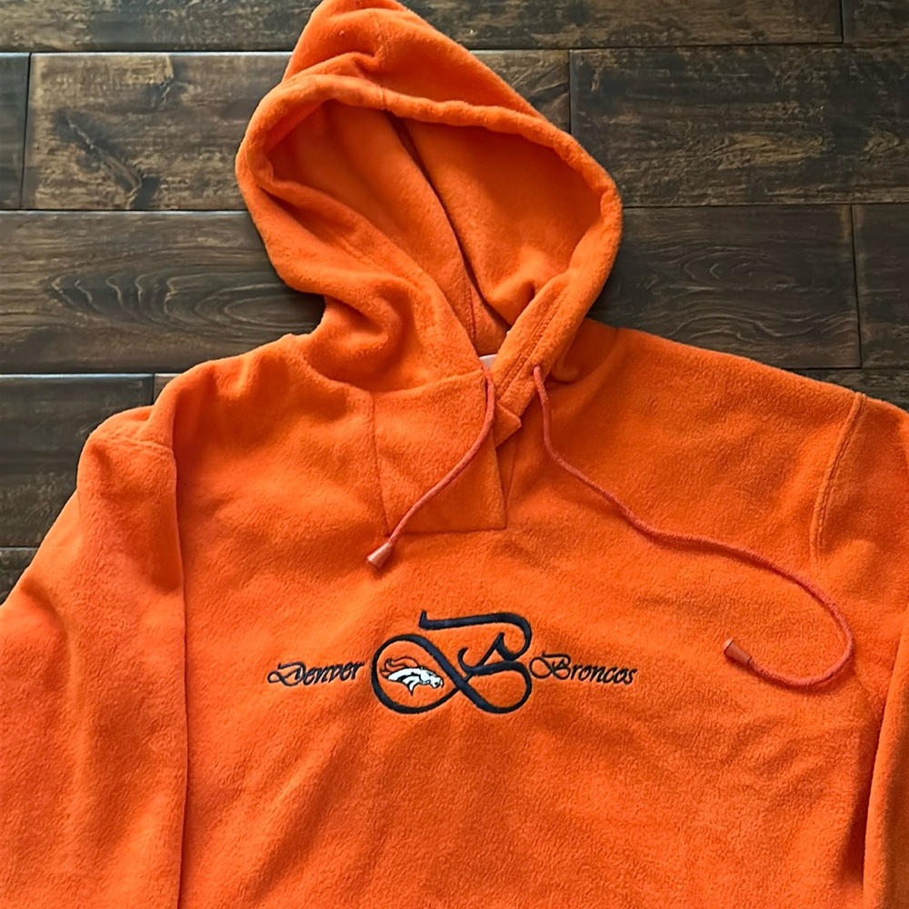 🏈 Men’s Vintage Edge Denver Broncos Fleece Pullover, Size L 🏈